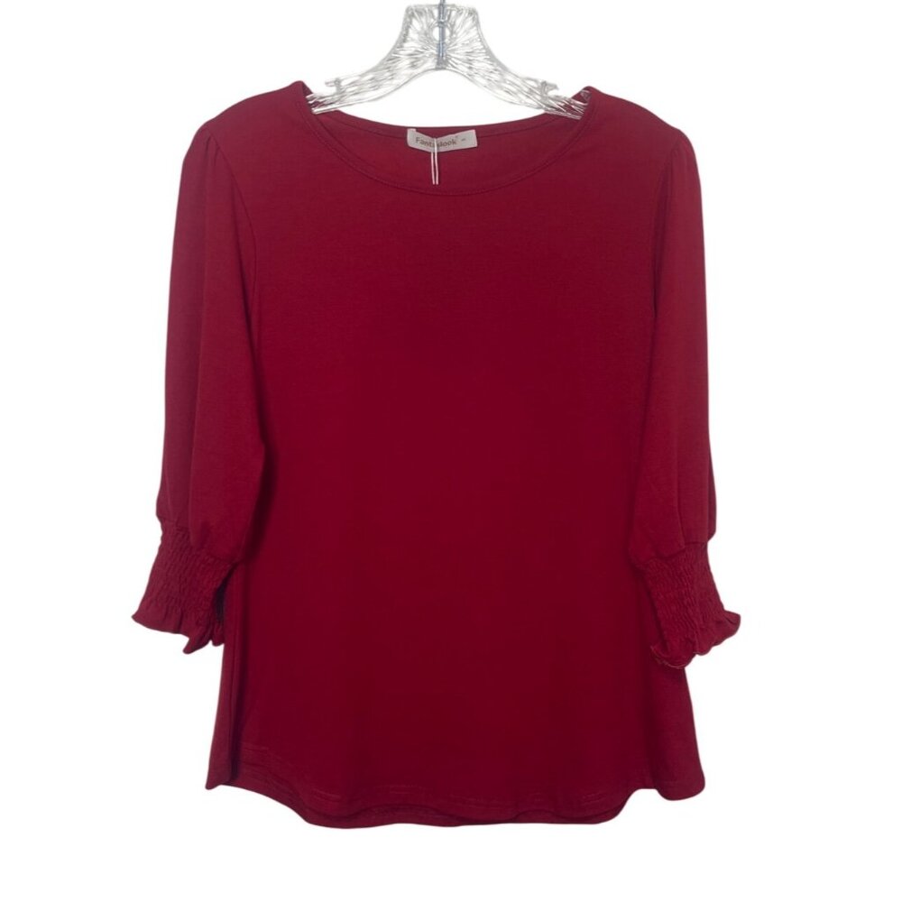 Fantaslook Blouse Shirt Womens Small Red New